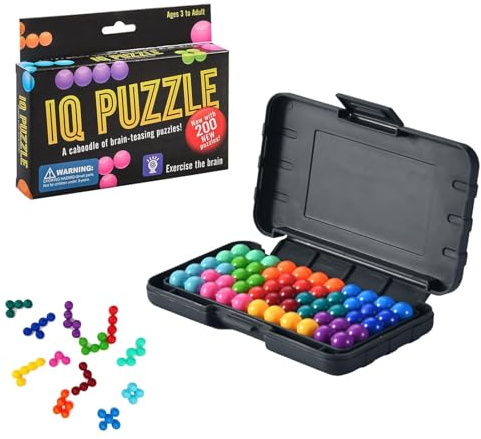 IQ-Puzzle-Spiel 3D, 120 Herausforderungen in Logik und Konstruktion für Kinder und Erwachsene, Erziehungsgesellschaftsspiele für Entspannung