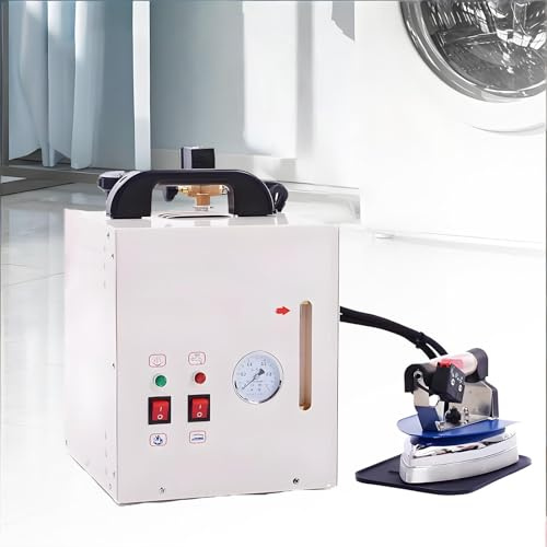 Plancha de vapor eléctrica con caldera de 1600W,estación de planchado industrial a vapor de acero inoxidable de 1600W,cabezal de planchado de 900W,para tiendas de ropa,lavanderías y fábricas