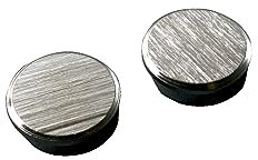 FRANKEN Chrom-Magnete Rund, 2 Stück, Hohe Haftkraft, Hochwertige Haftmagnete für Magnettafel, Whiteboard im Büro und Schule oder im Haushalt für Kühlschrank und Familienplaner, 25 mm, Silber, HM25CR