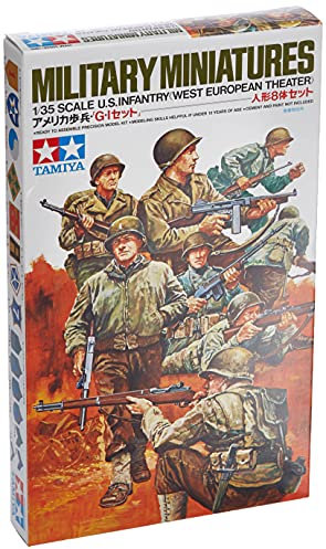 Tamiya 300035048 - Set statuette soldati della seconda guerra mondiale, 8 pz., scala 1:35