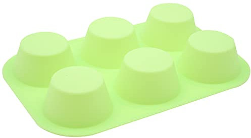 6 Cup Mini Muffin Tray Available in Blue, Pink or Green
