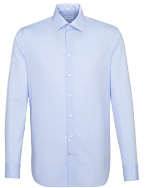Seidensticker men's business shirt - shaped fit - non-iron - Kent collar - long sleeve - 100% cotton