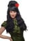 WIG ME UP - 81193-P103 Karneval Fasching Perücke Spanien Latina Senorita 60ies Schwarz lang Beehive