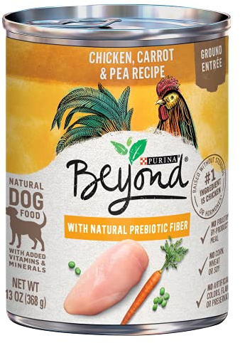 Purina Beyond Chicken, Carrot and Pea Ground Grain Free Wet Dog Food Natural Pate with Added Vitamins and Minerals - (Pack of 12) 13 oz. Cans