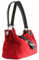 Chicca Borse Pochette a Mano da Donna in vera pelle scamosciata 100% made in Italy 26.5x18x12 cm, Rosso