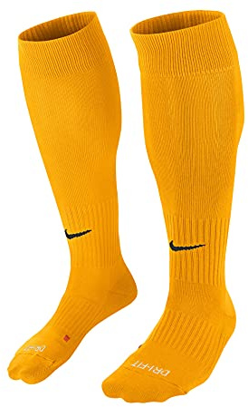 Nike Classic Sock Chaussette Mixte Adulte, University Gold/Black, FR : S (Taille Fabricant : S)