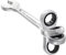 Facom Clé Mixte à Cliquet articulées métrique, Argent, 11 mm