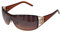 Sonnenbrille Damenbrille Brille Monoglas Moderner Style Damen M 41 (Gold Braun Lila)