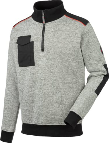 WÜRTH MODYF Fleecetroyer Perseus – Weicher Fleece Pullover mit Stehkragen – perfekt für Handwerk, Werkstatt, Arbeiten im Freien in anthrazit, hellgrau – Größen XS - 4XL