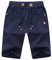 Tansozer Pantaloncini Uomo Cotone Sportivi Running Corti con Tasche - Shorts Palestra Estivi Corsa Blu M