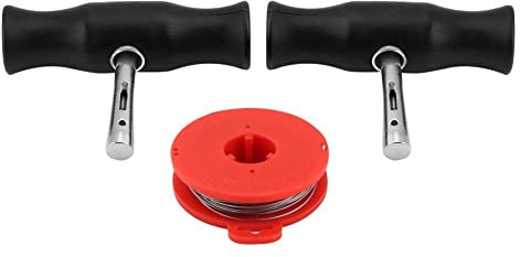 Yctze pour fil de decoupe pare brise pour corde à piano pare brise Kit d'outils de retrait de pare-brise de voiture fil de coupe de verre pour vitre de pare-brise en plastique en métal avec poignées
