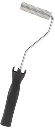 Farbrollen, Aluminiumlegierung Fiberglas-Blasenlaminierrolle ABS-Griff für GFK-GFK-Harzarbeit Fiberglas-Rollensatz(21 * 75 mm)