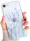 ZTUOK compatible with iPhone 7/8/SE 2020 Case for Girls&Woman,Elegance Lovely Floral Flower Blooms Soft Clear TPU Rubber Gel Shock Absorption Protection Case for iPhone 7/8/SE 2020-Purple Flowers