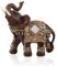 HERCHR Elefanten Deko, Elefantenstatuen, Deko Glückselefant, Feng Shui Glückselefant Aus Holzmaserung Als Statue Und Skulptur, Glück Reichtum Elefant Statue Skulptur Thai Elefantenstatue Dekoration
