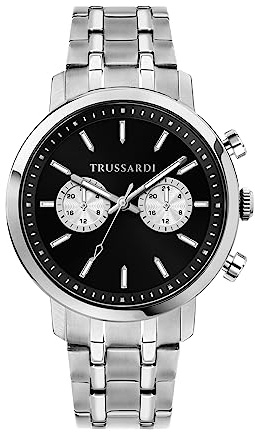 Trussardi Herren Uhr, T-Couple Kollektion, Multifunktion, Quarz, aus Edelstahl - R2453147003
