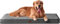 EHEYCIGA Orthopedic Extra Large Dog Bed Mattress XL with Removable Washable Cover for Crate, Grey, 104x68x9cm