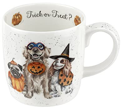 Wrendale Designs Mug avec inscription « Trick or Treat »