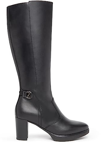 Nero Giardini I308900D Stivali Donna in Pelle - Nero 38 EU