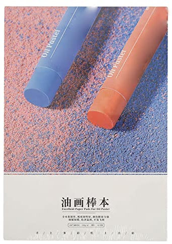 Öl-Pastell-Farbpapier, Künstlerbedarf Zeichenpapier, Reines Holzzellstoff-Öl-Pastell-Skizzenbuch, Ölgemälde-Papierblock(21x14.8cm A5)
