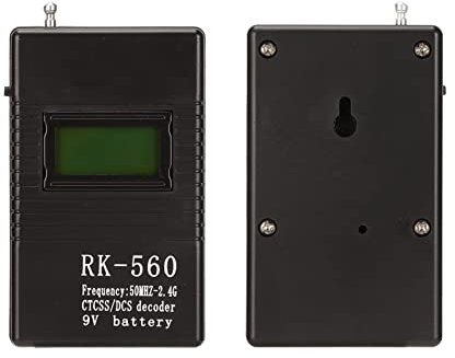 Contador de Frecuencia Portátil RK 560, Medidor de Radiofrecuencia con Antena para Pruebas DCS Y CTCSS de 1K o 0,1K de Frecuencia