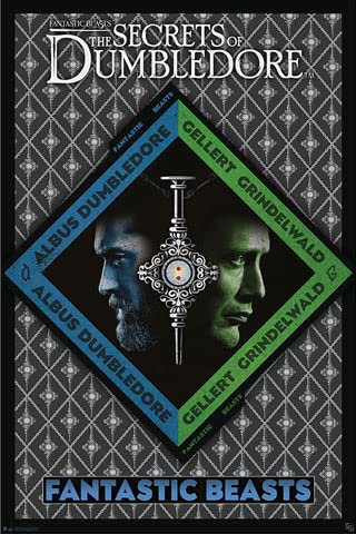 empireposter Fantastic Beasts - The Secrets of Dumbledore - Grindelwald - Größe 61x91,5 cm + 1 Korkplatte 61x91,5x1,0 cm - Naturprodukt