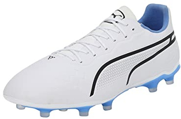 PUMA King Pro FG/AG Supercharge weissblauorange, 42 Unisex