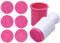 Lot de 6 emporte-pièces pour en silicone, pour interchangeables, 1 pièce de coupe ronde rose