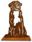 Terma Stahldesign Rost Berner Sennenhund 75 cm Hund Lebensgroß Handmade Germany tolle Gartendeko aus Metall Figur deko Geschenk Rostfigur Garten deko Gartenfigur, hundegrab deko