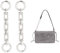 UNICRAFTALE 2 STK Taschen Verlängerungsketten Legierung Geldbörsen Kettenriemen 12 cm Platin Umhängetaschen Riemen Verlängerungsketten Mit Verbindungsring Für Taschenriemen Ersatzzubehör