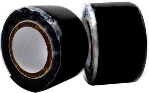 Cinta para Fontanería Cinta aislante de reparación de sellado de fugas resistente al agua de 1,5 M/3 metros cinta de silicona autofusión fontaneros Electritions reparación de tuberías ( Color : Black