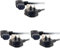 C2G 88520 2 Metre 18 AWG 90 degree power cable (IEC320C13R to BS1363) Right Angle Kettle lead, Black (Pack of 3)
