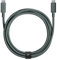 Native Union Type-C Belt Cable Pro - 240W USB-C to USB-C 8ft Ultra-Strong Charging Cable with Leather Strap Compatible with iPhone 16, 16 Pro Max, MacBook Pro 14/16 M3, Air 15 M3 (Slate Green)