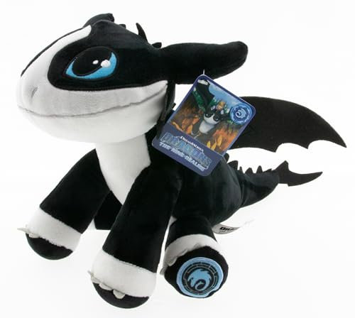 pabuTEL-Bundle Dragons Die 9 Welten - Thunder Kuscheltier/Plüschtier | Drache Donner | Größe 25cm + Schlüsselanhänger