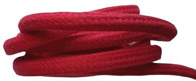 Cordon Lin Rouge 8 mm au mètre 100% Coton (Rouge)