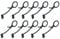 FUZYXIH 10pcs/Set For M.2 SSD Support Fastener Standoff Screw SSD Mounting Kit For For M.2 H310 B360 B365 H410 Motherboard Hand