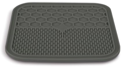 zolux Leckmatte L Silikon Saugnapf 30 x 30 cm grau für Hunde