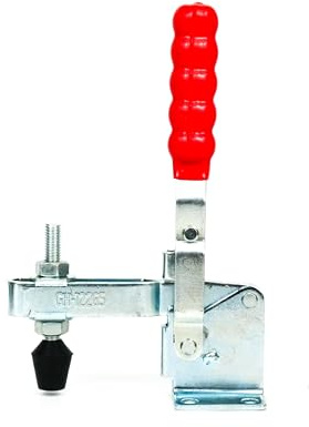 Kniehebelspanner, Haltekraft 340 kg, Typ GH-12265, 4 Stück/VE. Vertikalspanner, Einstellbare, Schnellspanner für Vorrichtungsbau, Montage, Maschinenbau, Holztechnik (4, GH-12265 (340 kg))