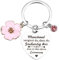 AOZUO Geschenke Schlüsselanhänger für Frauen Mädchen, Glücksbringer Geschenke Schlüsselanhänger Damen Aufmunterung Poesie Inspirierende Geschenke für Freundin Schwester Kollegin Ehefrau und Mutter