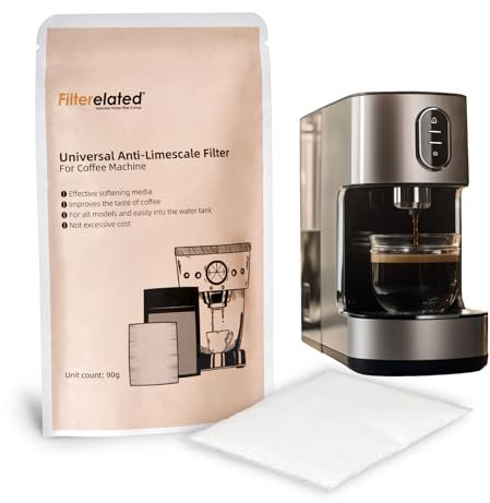Filtro anticalcare universale per macchina da caffè, filtro per acqua, resina, previene la formazione di acqua calcarea, 90 g per confezione (1)