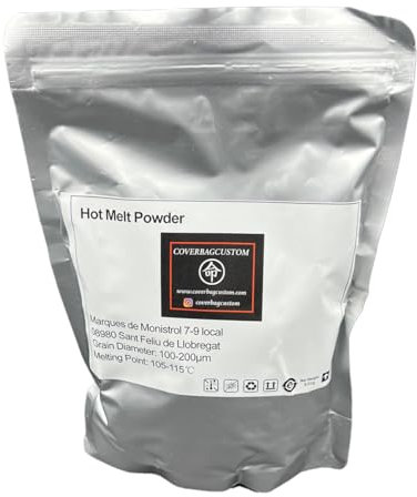 COVERBAGBCN Powder DTF, Polvo de Transferencia DTF blanco de 500 g/ 17.6 oz Polvo adhesivo termofusible para todas las impresoras digitales DTF y aplicación sobre film DTF