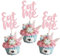 Xsstarmi 24 Pack Eat Me Cupcake Toppers Glitter Try Me Take One Cupcake Picks Wonderland Tea Party Cake Decorations for Alice Theme Baby Shower Kids Boys Girls Birthday Party Supplies Pink