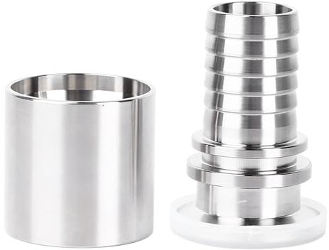 Ydrcesmi KF25 Vakuumanpassung 304 Edelstahl -Klemme Anschluss KF Flansch Vakuumgelenk für PVC -Stahldrahtschlauch ideal zum Brauen von Lebensmitteln und pharmazeutischen