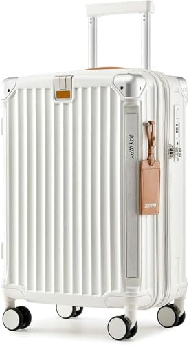 Joyway Maleta de Cabina 20'', ABS Maletas de Viaje Mano Ultraligeras, Expandible 25%, Ruedas 360° Antideslizantes y Silenciosas, Cerradura TSA con Portavasos