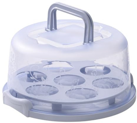 Bamberg Kuchenbox, Cupcake-Halter mit Deckel, Transparenter Kuchen, Transparenter Kuchenbox-Träger mit Deckelgriffen, Cupcake-Halter, C