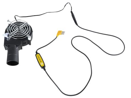 GMBYLBY Ventilateur USB 9733 de 5 V avec grand volume d'air - Ventilateur de sortie d'air réglable pour le camping