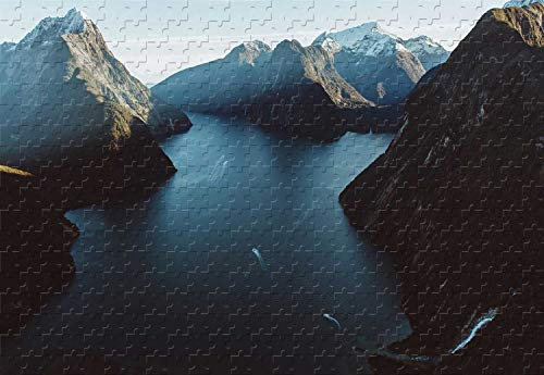 Milford Sound Fiordland National Park New Zealand 1000 Piece Jigsaw Puzzle & Puzzle Adults Special Completion50x70cm