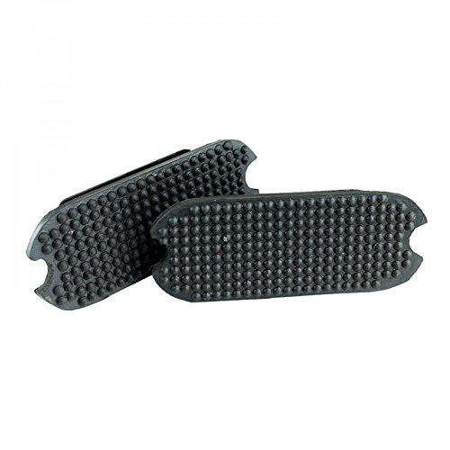 HORZE Stirrup Inserts with Rugged Grip (Set of 2) | Rubber Replacement Pads for Fillis Irons - Black - 4.75 in
