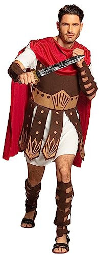 Boland 83806 - Erwachsenenkostüm Gladiator, Herren, Cesar, Römer, Arena, Kampf, Colloseum, Karneval, Halloween, Fasching, Mottoparty, Verkleidung, Theater, Größe: M/L