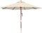 anndora® Sonnenschirm Gartenschirm Marktschirm 3 m rund wasserabweisend - mit Winddach Natural