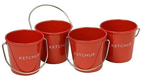 Eddingtons Ranch Condiment Ketchup Buckets Set of 4
